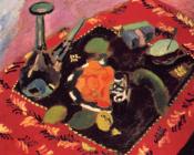 亨利 马蒂斯 : 有黑色垫子的静物